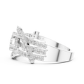 Varellienne Triple-Stone Pavé  Diamond Ring