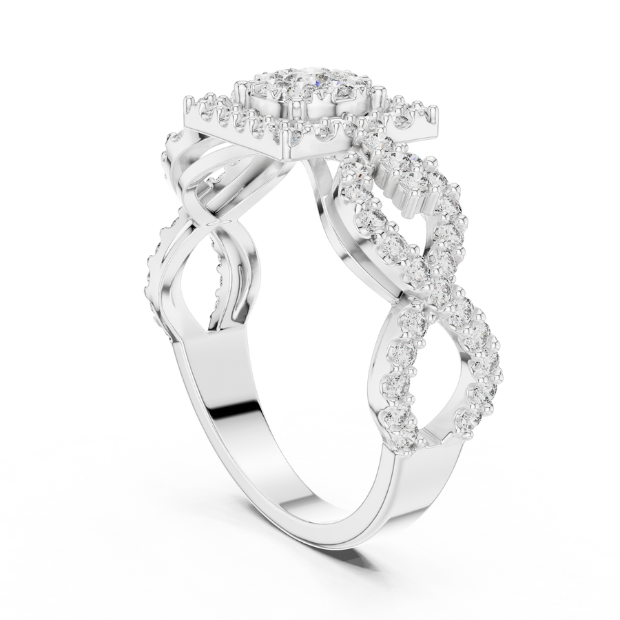 Cyravienne Infinity Cluster Pavé Diamond Ring