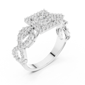 Cyravienne Infinity Cluster Pavé Diamond Ring