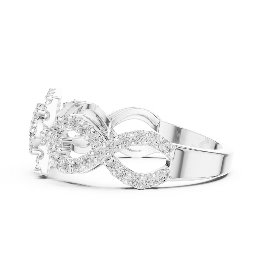 Cyravienne Infinity Cluster Pavé Diamond Ring