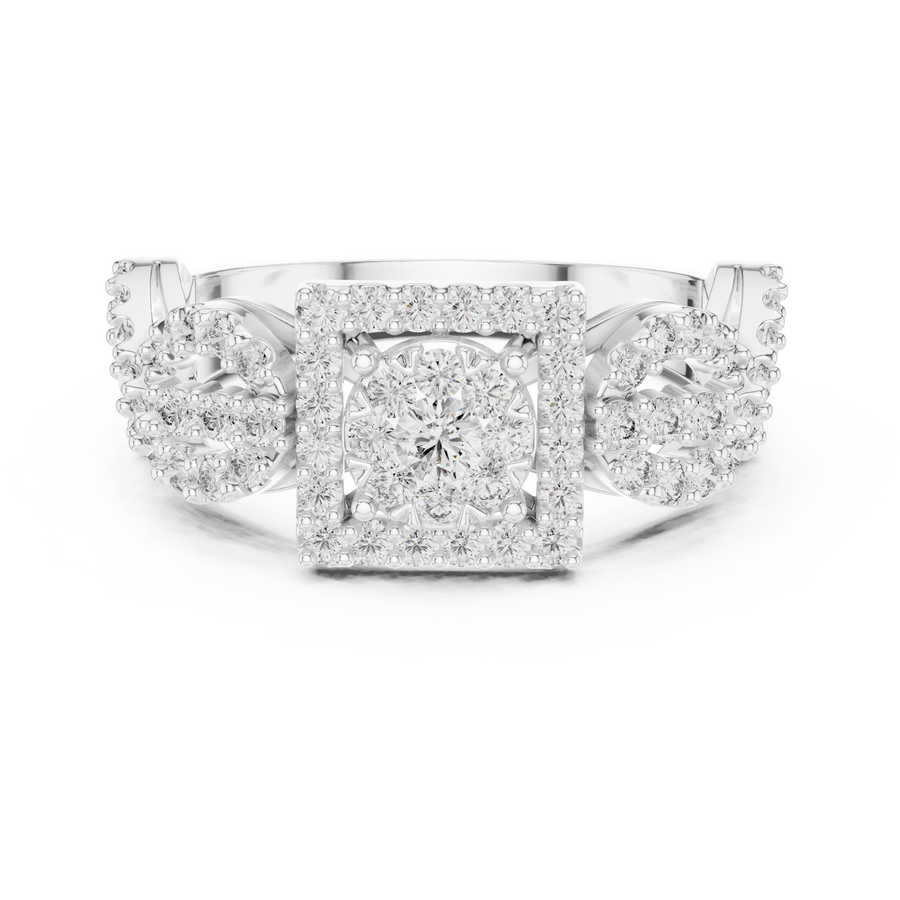 Cyravienne Infinity Cluster Pavé Diamond Ring