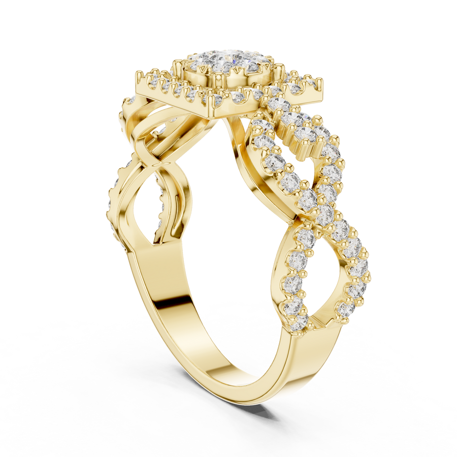 Cyravienne Infinity Cluster Pavé Diamond Ring