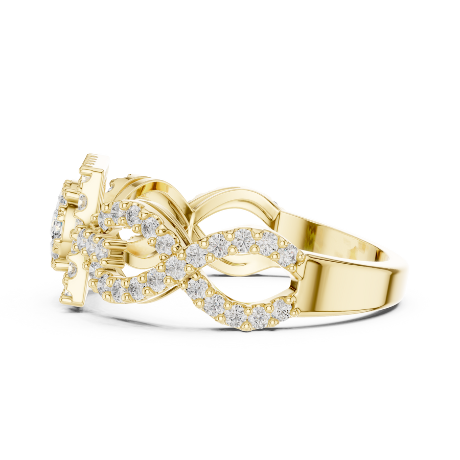 Cyravienne Infinity Cluster Pavé Diamond Ring