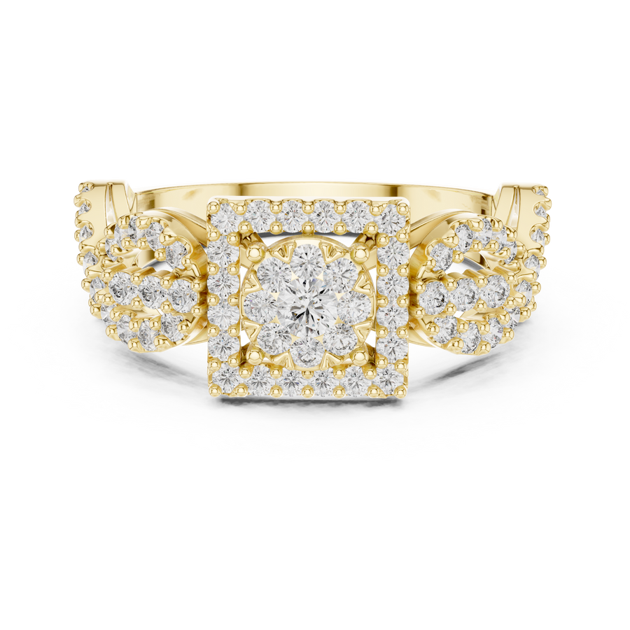 Cyravienne Infinity Cluster Pavé Diamond Ring