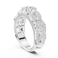 Celestienne Pavé Halo Diamond Ring