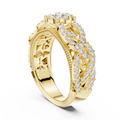 Celestienne Pavé Halo Diamond Ring