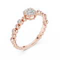 Lunavienne Bezel Halo Diamond Ring