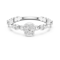 Lunavienne Bezel Halo Diamond Ring