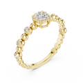Lunavienne Bezel Halo Diamond Ring