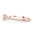 Elarienne Classic Solitaire Pavé Diamond Ring