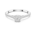 Elarienne Classic Solitaire Pavé Diamond Ring