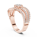Avelisse Flowing Pavé Diamond Ring