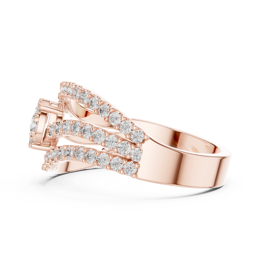 Avelisse Flowing Pavé Diamond Ring