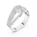 Avelisse Flowing Pavé Diamond Ring