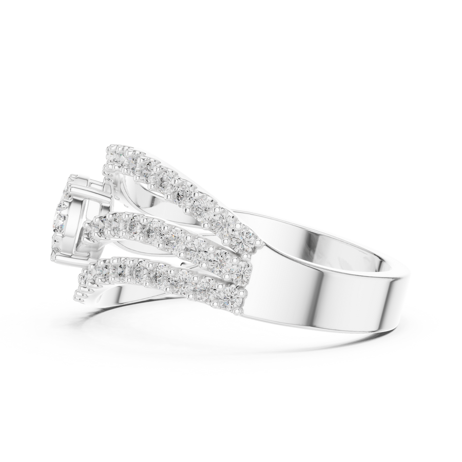 Avelisse Flowing Pavé Diamond Ring