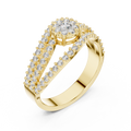 Avelisse Flowing Pavé Diamond Ring