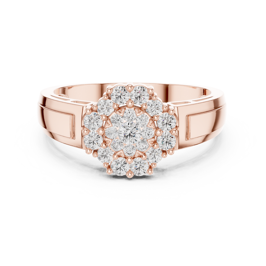 Aurevienne Radiant Cluster Diamond Ring