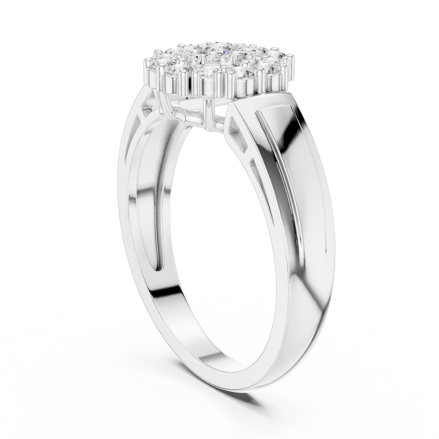 Aurevienne Radiant Cluster Diamond Ring