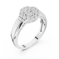 Aurevienne Radiant Cluster Diamond Ring