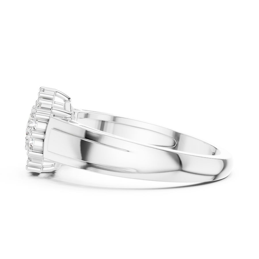 Aurevienne Radiant Cluster Diamond Ring
