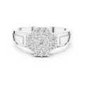 Aurevienne Radiant Cluster Diamond Ring