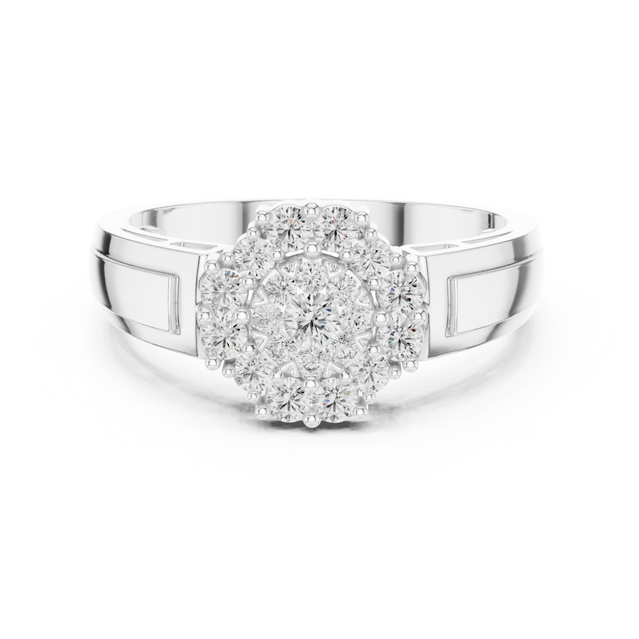Aurevienne Radiant Cluster Diamond Ring