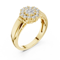 Aurevienne Radiant Cluster Diamond Ring