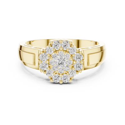 Aurevienne Radiant Cluster Diamond Ring