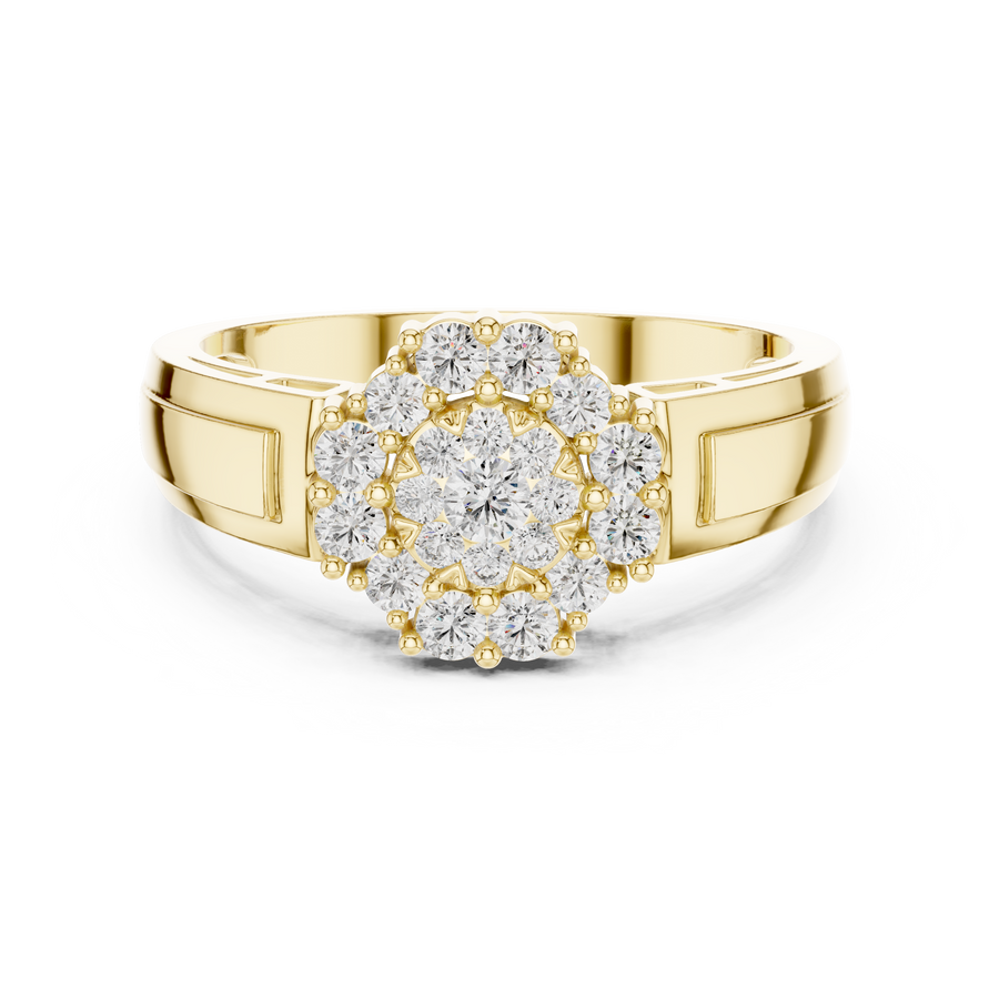 Aurevienne Radiant Cluster Diamond Ring