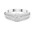 Elarienne Floral Halo Diamond Ring