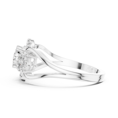 Aurevienne Triple Bloom Diamond Ring