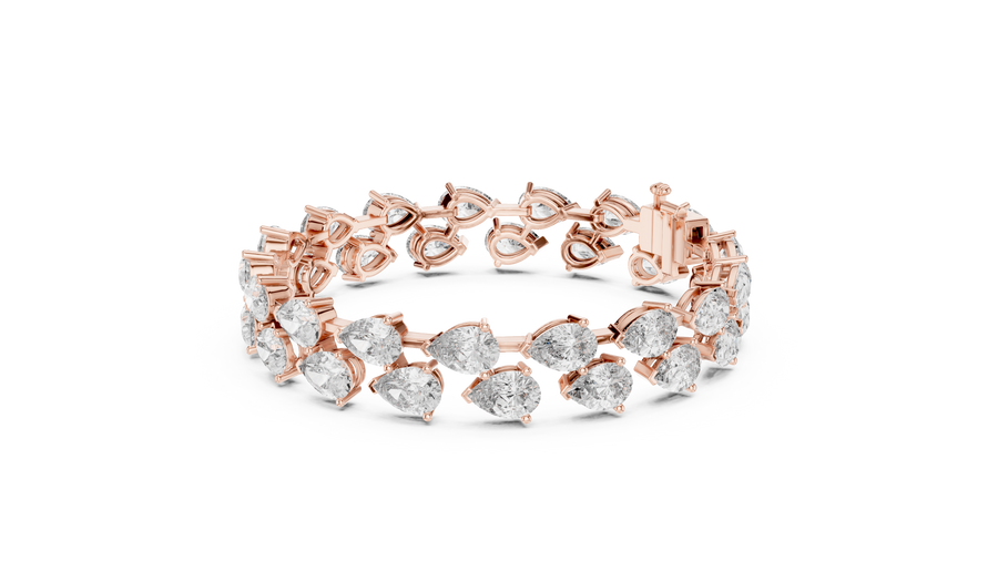 Zafielle 7.40 mm Pear Diamond Bracelet