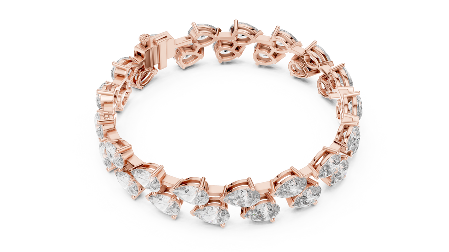 Zafielle 7.40 mm Pear Diamond Bracelet