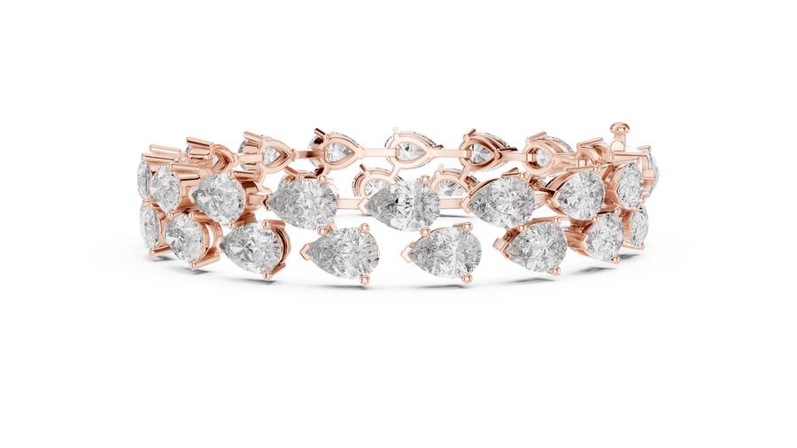 Zafielle 7.40 mm Pear Diamond Bracelet
