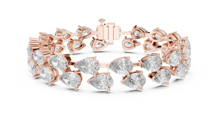 Zafielle 7.40 mm Pear Diamond Bracelet