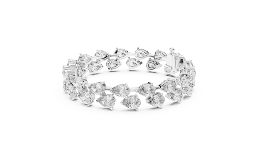 Zafielle 7.40 mm Pear Diamond Bracelet