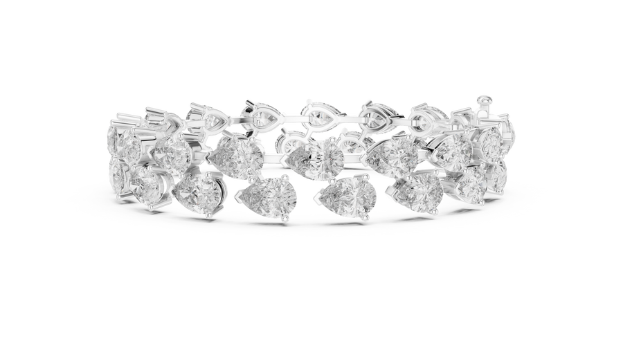 Zafielle 7.40 mm Pear Diamond Bracelet