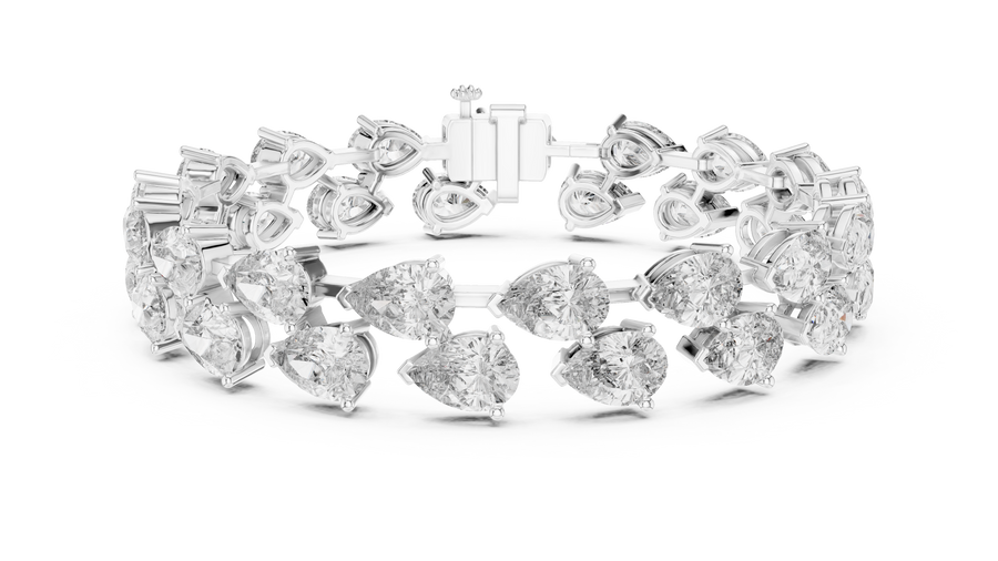 Zafielle 7.40 mm Pear Diamond Bracelet