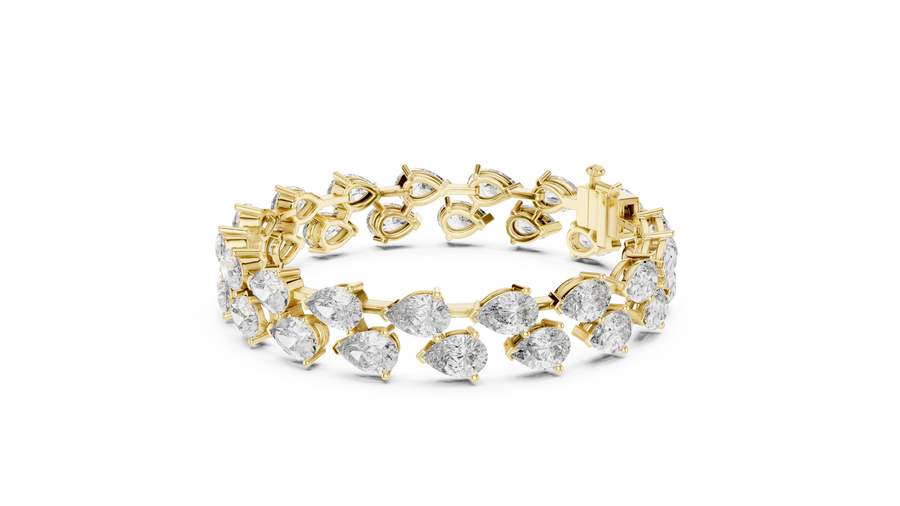 Zafielle 7.40 mm Pear Diamond Bracelet