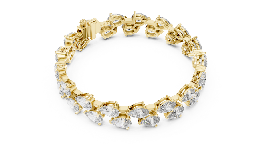 Zafielle 7.40 mm Pear Diamond Bracelet