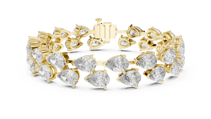 Zafielle 7.40 mm Pear Diamond Bracelet