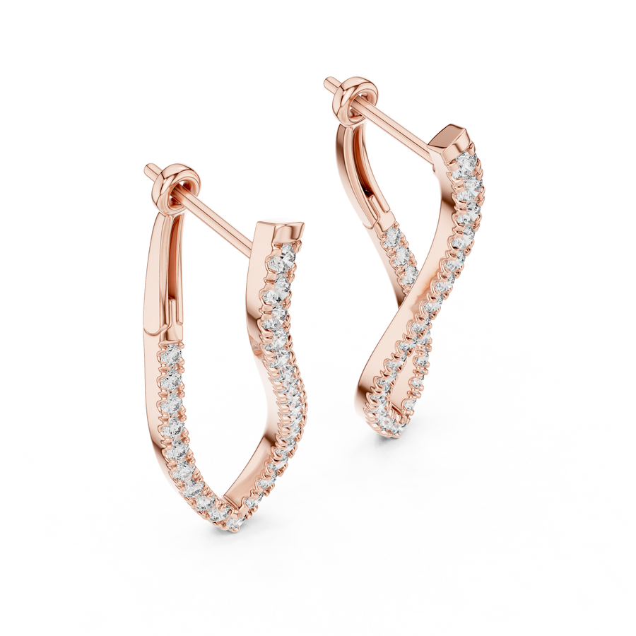 Nerissa Diamond Hoop Earrings