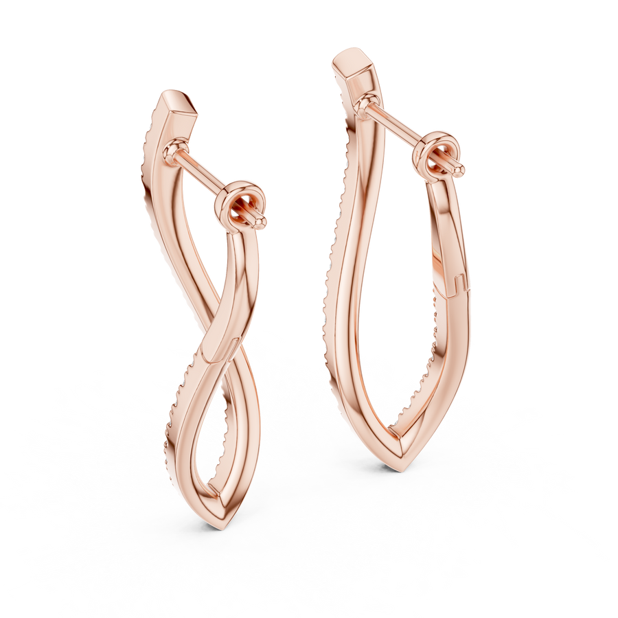 Nerissa Diamond Hoop Earrings