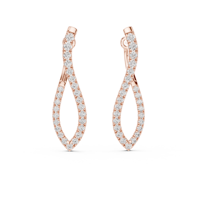 Nerissa Diamond Hoop Earrings