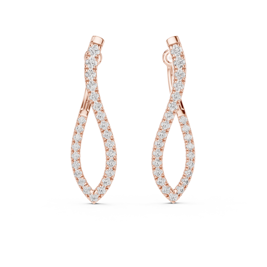 Nerissa Diamond Hoop Earrings