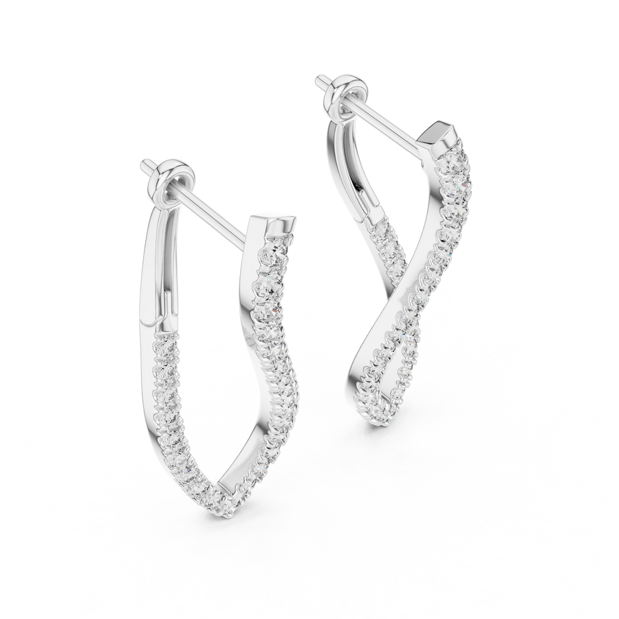 Nerissa Diamond Hoop Earrings