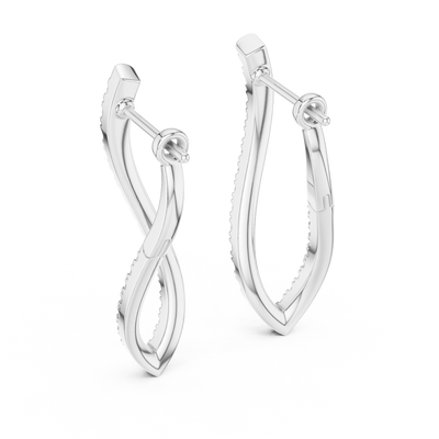 Nerissa Diamond Hoop Earrings