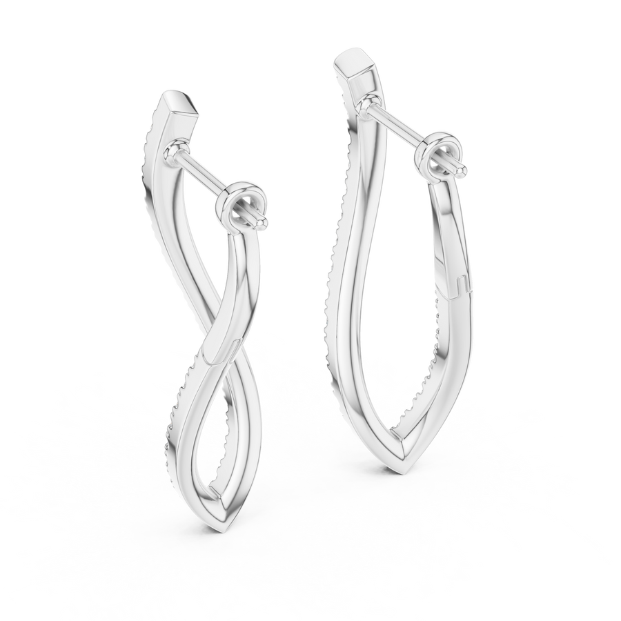 Nerissa Diamond Hoop Earrings
