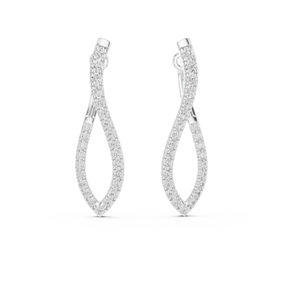 Nerissa Diamond Hoop Earrings