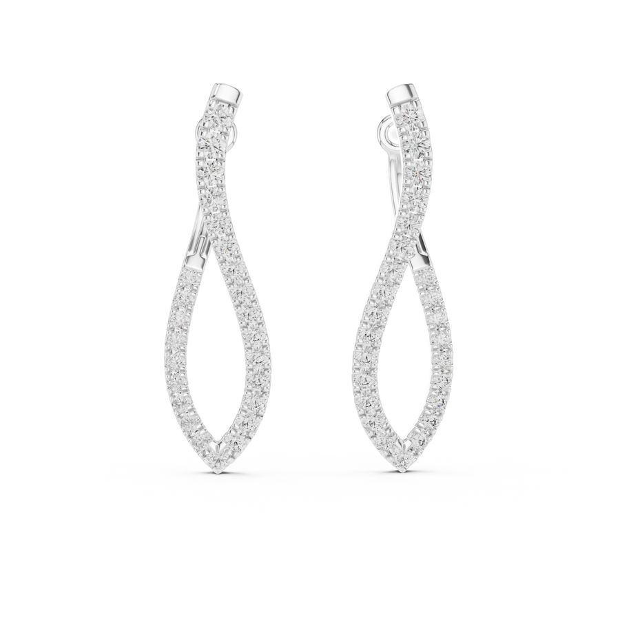 Nerissa Diamond Hoop Earrings